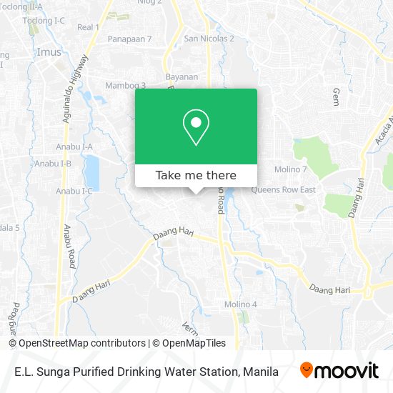 E.L. Sunga Purified Drinking Water Station map