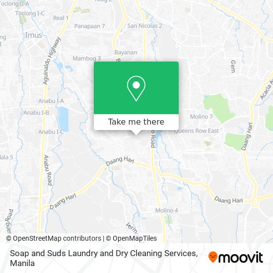 Soap and Suds Laundry and Dry Cleaning Services map