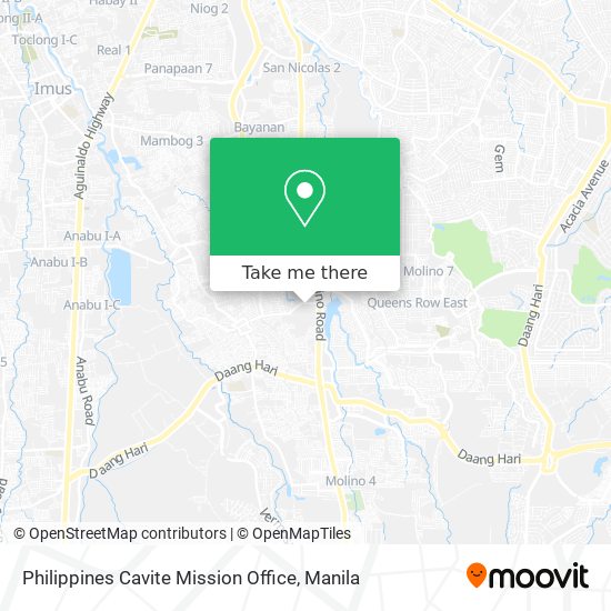 Philippines Cavite Mission Office map