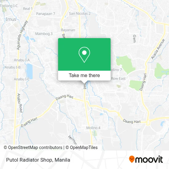 Putol Radiator Shop map