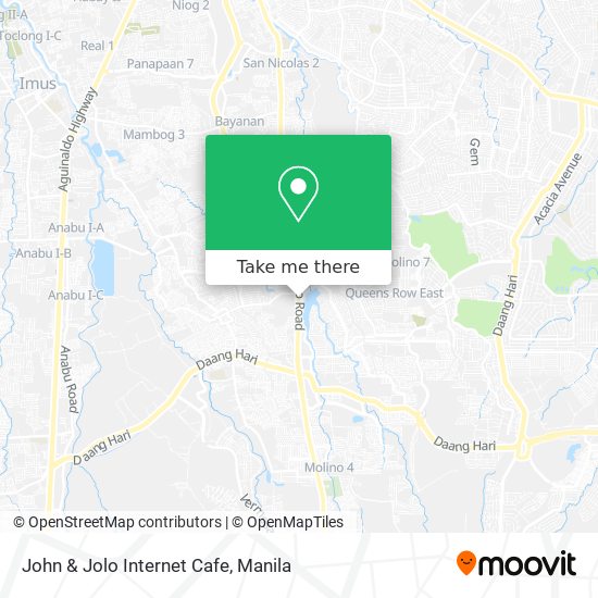 John & Jolo Internet Cafe map
