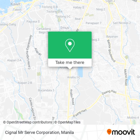 Cignal Mr Serve Corporation map