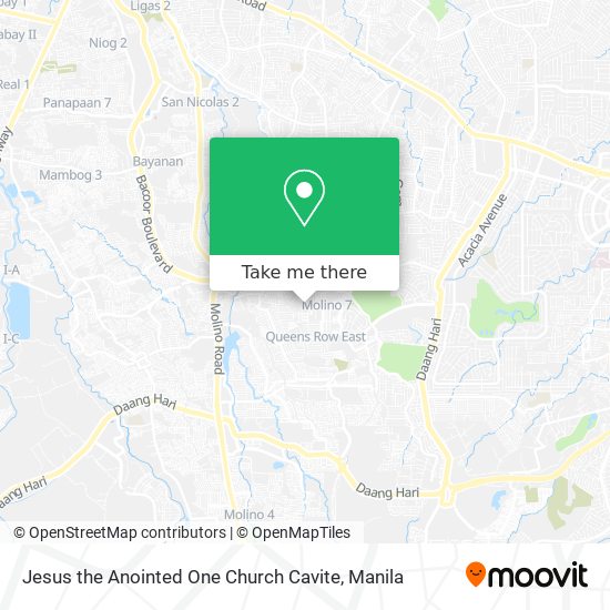 Jesus the Anointed One Church Cavite map
