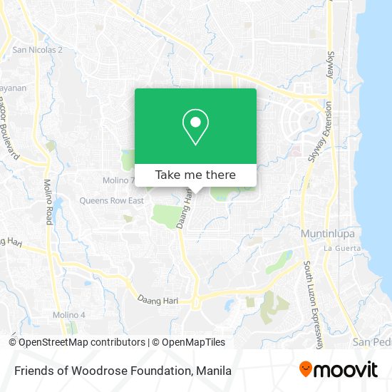 Friends of Woodrose Foundation map