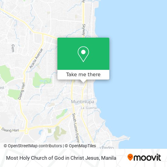Most Holy Church of God in Christ Jesus map