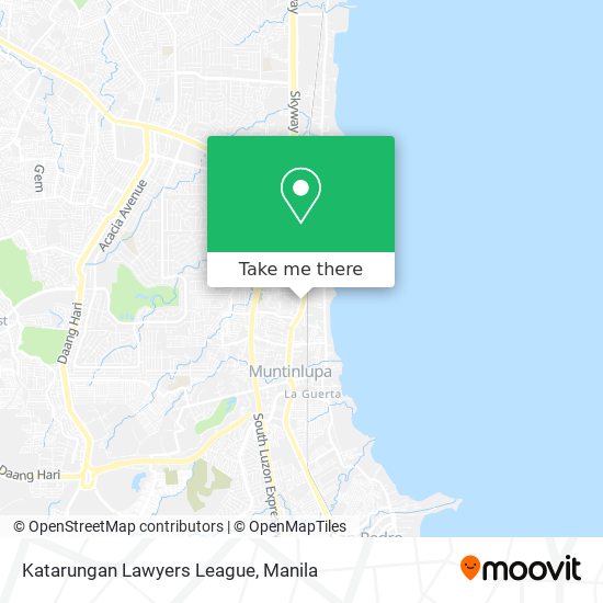 Katarungan Lawyers League map