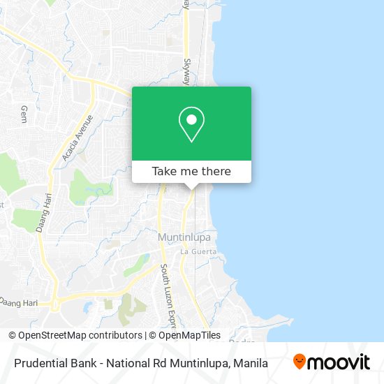 Prudential Bank - National Rd Muntinlupa map