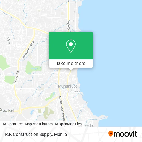 R.P. Construction Supply map