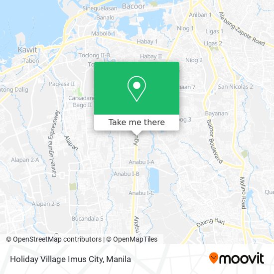 Holiday Village Imus City map