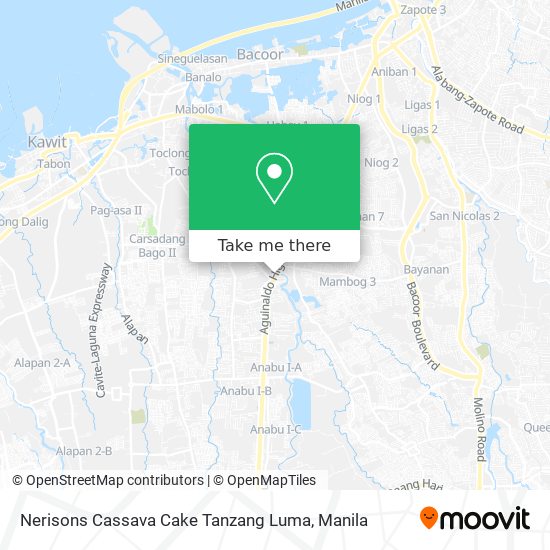 Nerisons Cassava Cake Tanzang Luma map