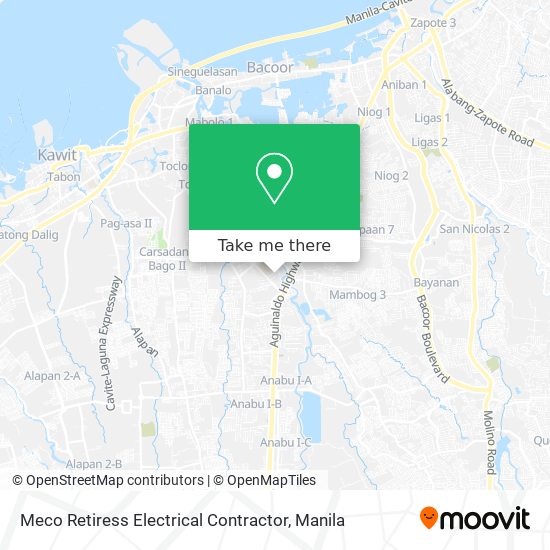 Meco Retiress Electrical Contractor map