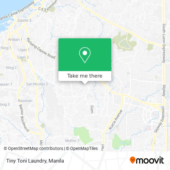 Tiny Toni Laundry map