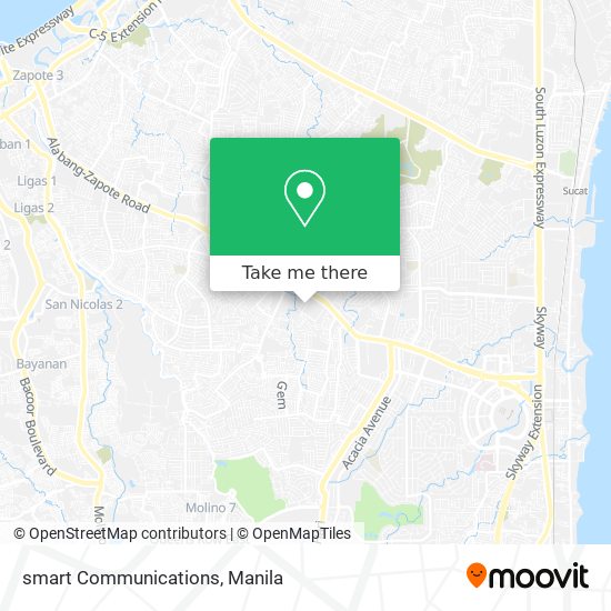 smart Communications map