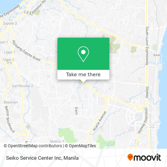 Seiko Service Center Inc map