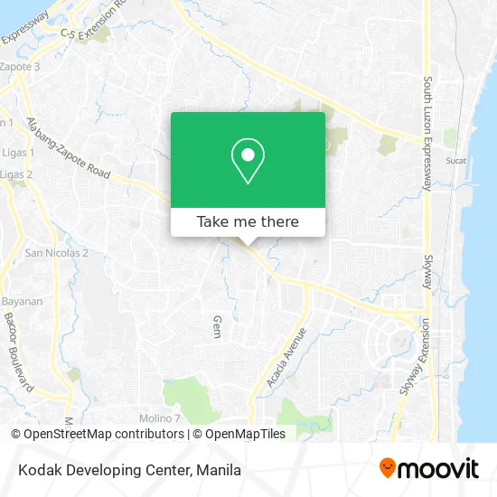 Kodak Developing Center map