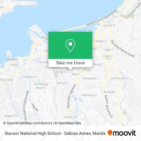 Bacoor National High School - Salinas Annex map