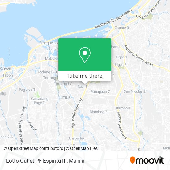 Lotto Outlet PF Espiritu III map