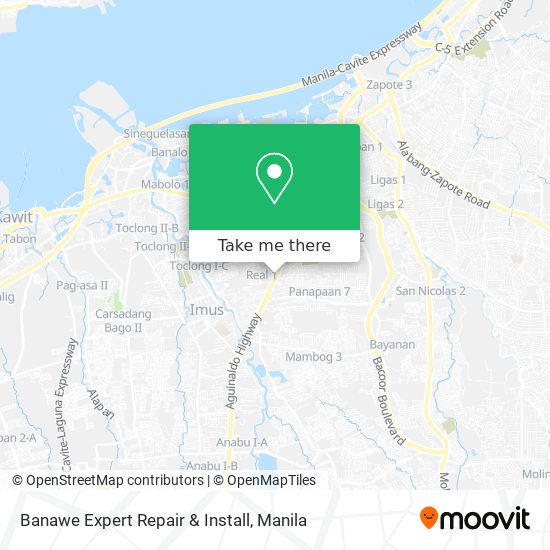 Banawe Expert Repair & Install map
