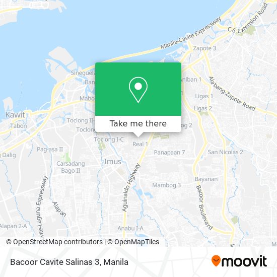 Bacoor Cavite Salinas 3 map