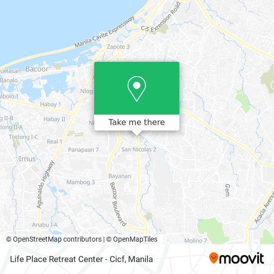 Life Place Retreat Center - Cicf map