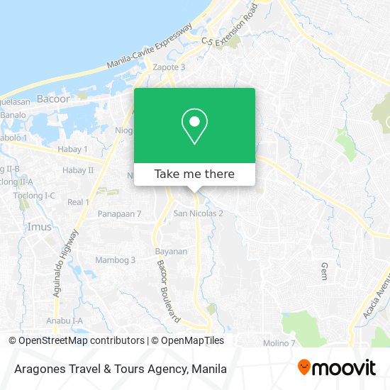 Aragones Travel & Tours Agency map