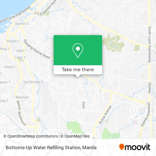 Bottoms-Up Water Refilling Station map