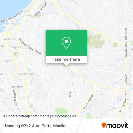 Nanding O2k2 Auto Parts map