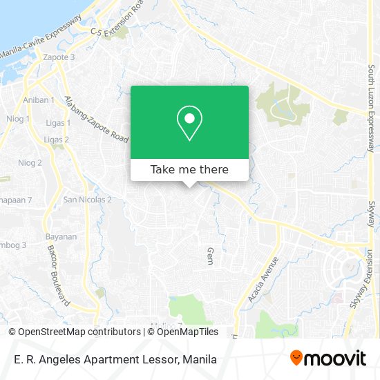 E. R. Angeles Apartment Lessor map