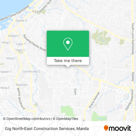 Gig North-East Construction Services map