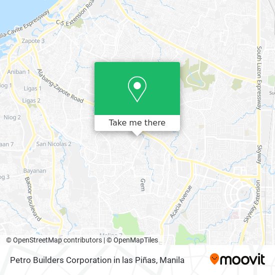 Petro Builders Corporation in las Piñas map