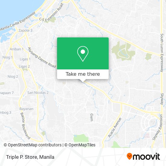 Triple P. Store map