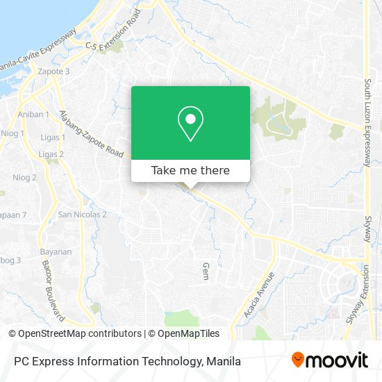 PC Express Information Technology map