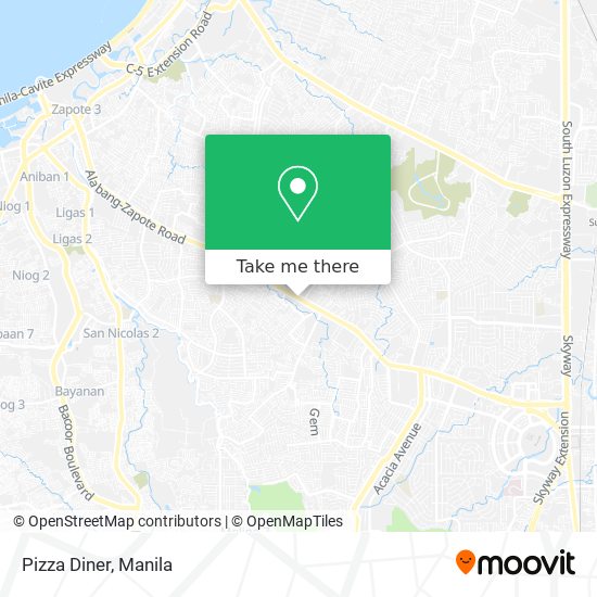 Pizza Diner map