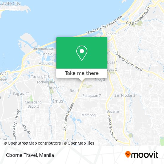 Cborne Travel map