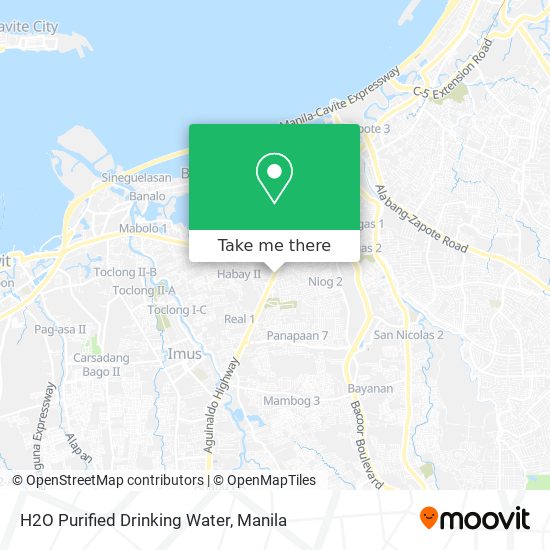H2O Purified Drinking Water map