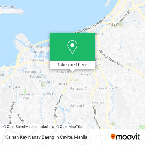 Kainan Kay Nanay Baeng in Cavite map