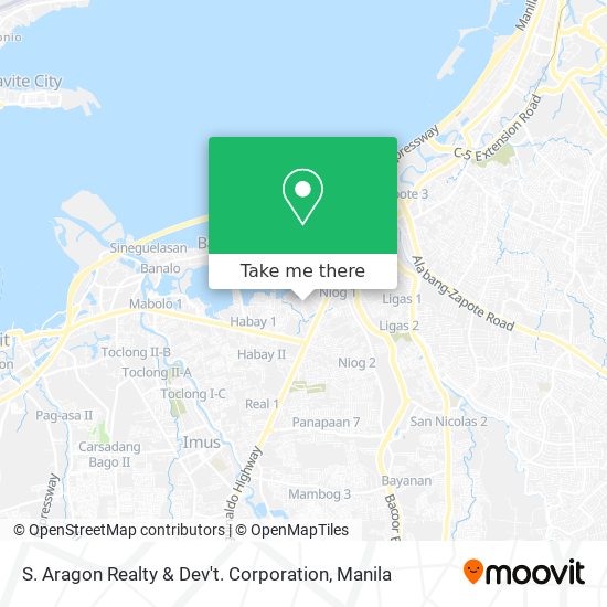 S. Aragon Realty & Dev't. Corporation map