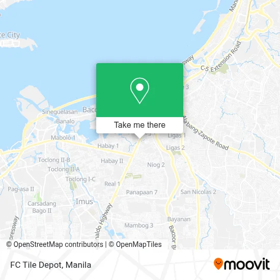 FC Tile Depot map