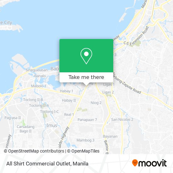All Shirt Commercial Outlet map