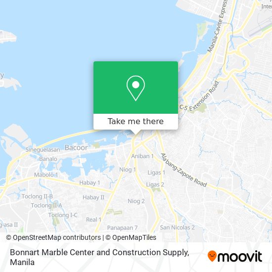 Bonnart Marble Center and Construction Supply map