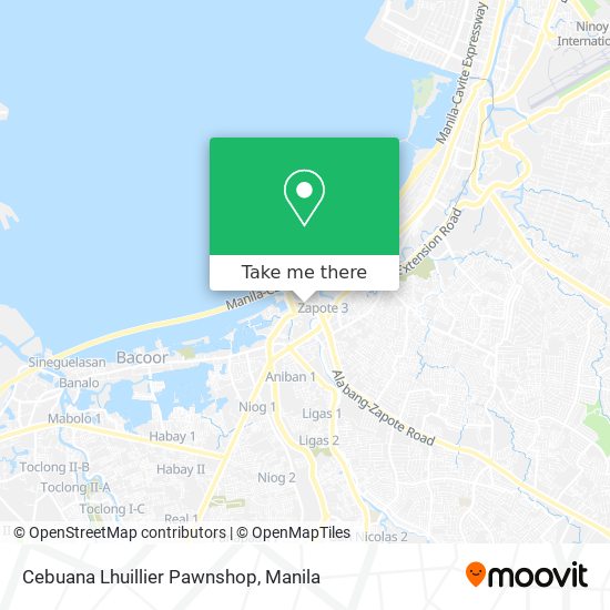 Cebuana Lhuillier Pawnshop map