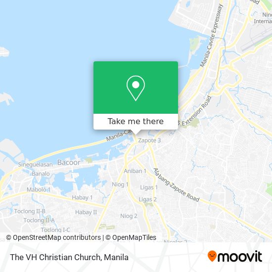 The VH Christian Church map