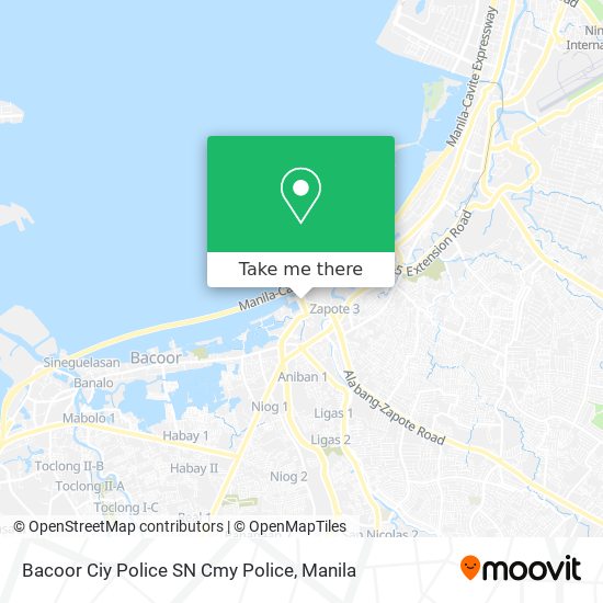 Bacoor Ciy Police SN Cmy Police map