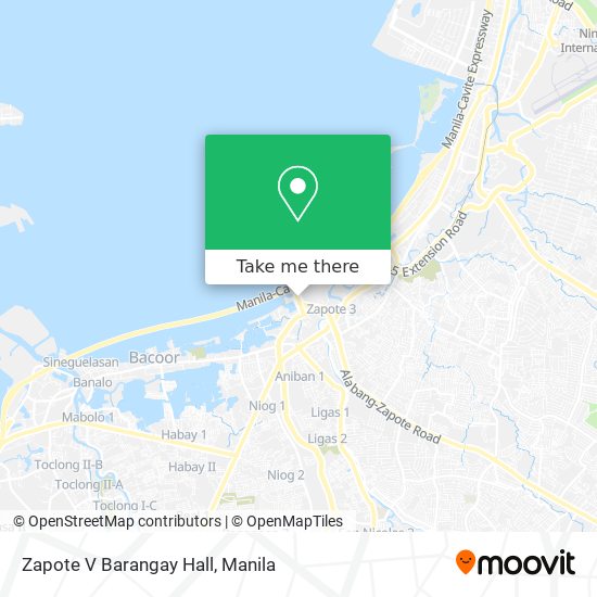 Zapote V Barangay Hall map