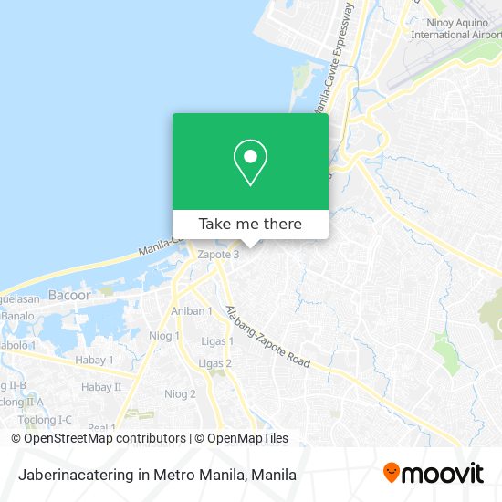 Jaberinacatering in Metro Manila map