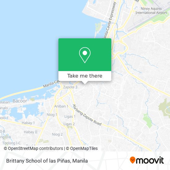 Brittany School of las Piñas map