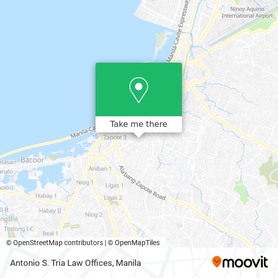 Antonio S. Tria Law Offices map