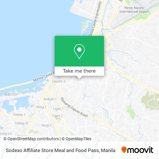 Sodexo Affiliate Store Meal and Food Pass map