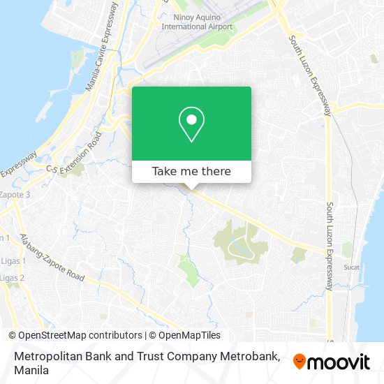 Metropolitan Bank and Trust Company Metrobank map