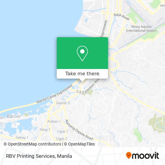 RBV Printing Services map